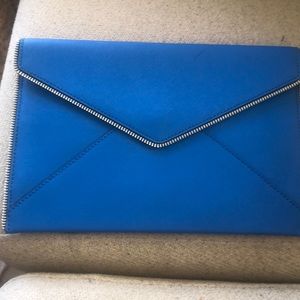 Rebecca Minkoff Blue Leo Clutch Zipper with Tags